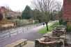 Admire the view of the River Itchen from the top of the steps. Descend the steps and turn left.
